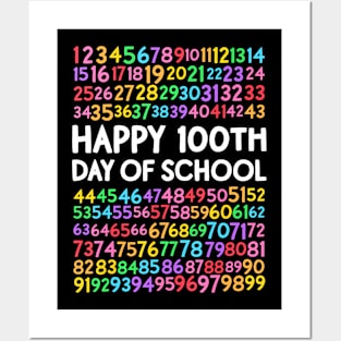 100Th Day Of School Teacher Kids 100 Days Math Numbers Posters and Art